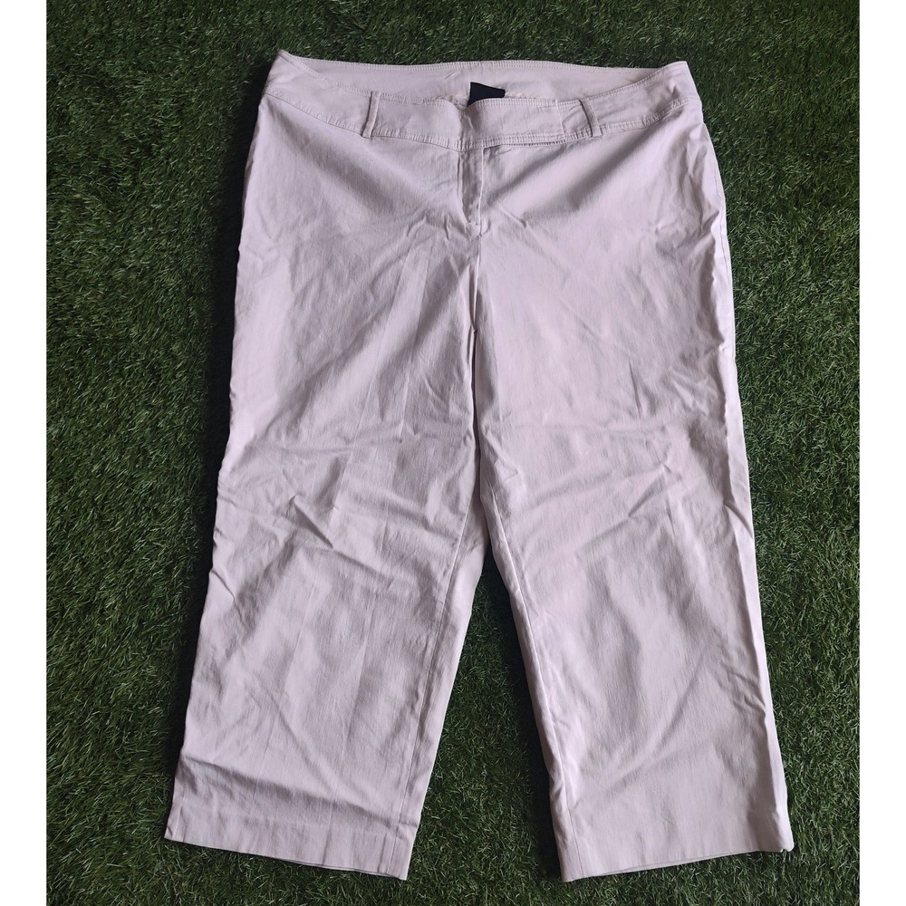 Lane Bryant Khaki Capris Size 20 Pants Ankle Length Plus Size Tan Beige